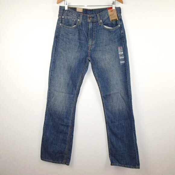 Levi's 527 Slim Bootcut Jeans Men's Size 34x34 Blue Denim Western Cowboy
